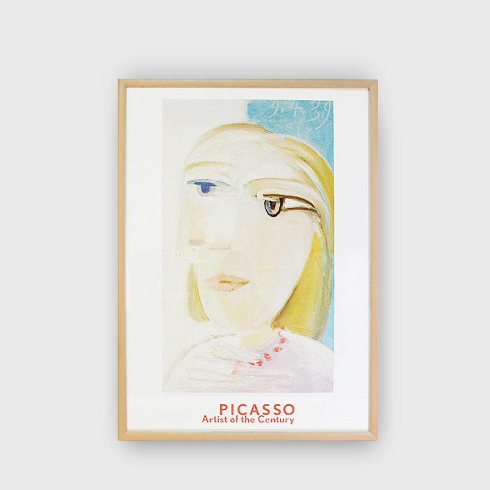 Pablo Picasso &quot;Tete de Femme&quot; Artist of the Century original exhibition poster 1999