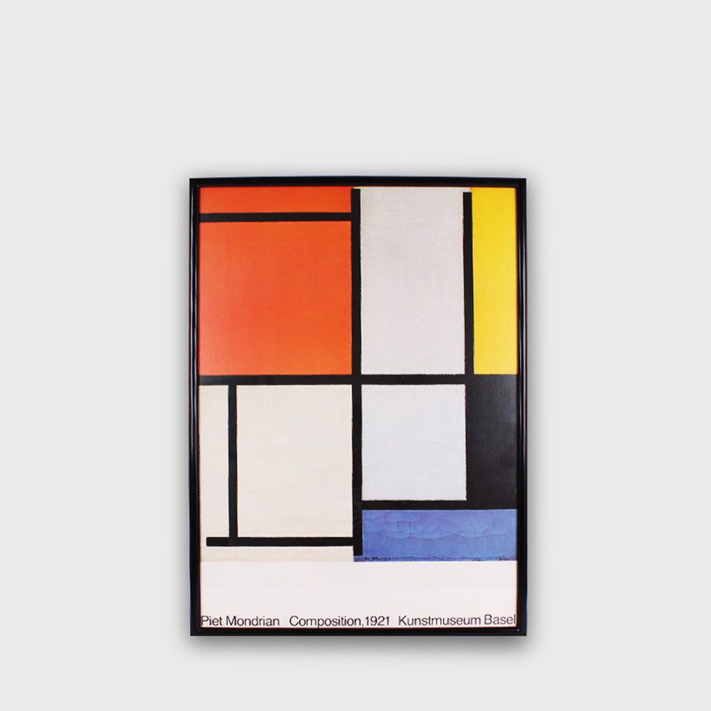 Piet Mondrian Composition (1921) Limited Edition Poster 1986