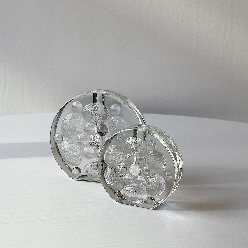Bubble Block Glass Vase