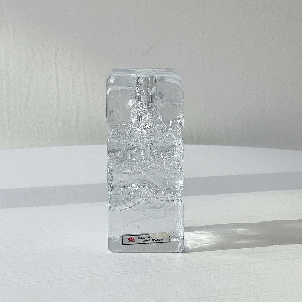 Bleikristall Block kristall Zweigvase Block Glass Vase