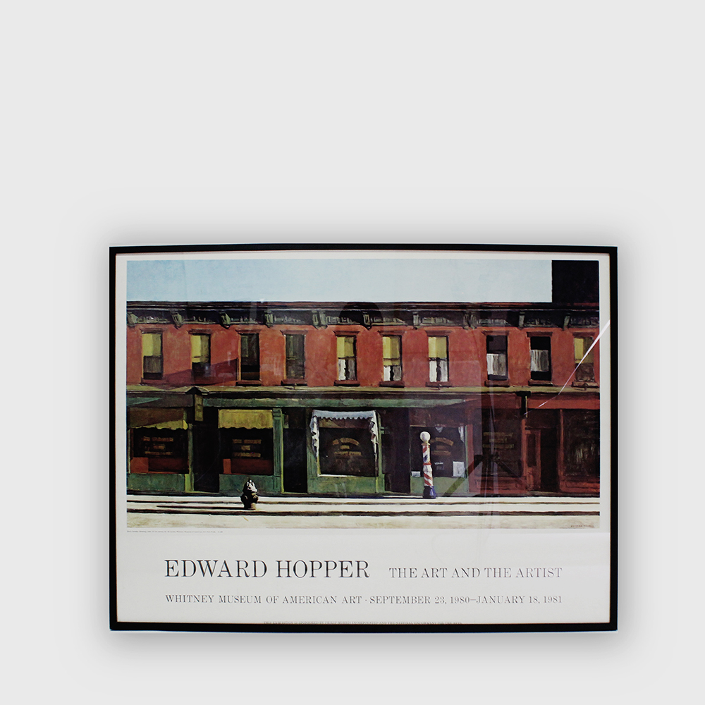 Edward Hopper Early Sunday Morning Whitney Art Museum Poster 1980