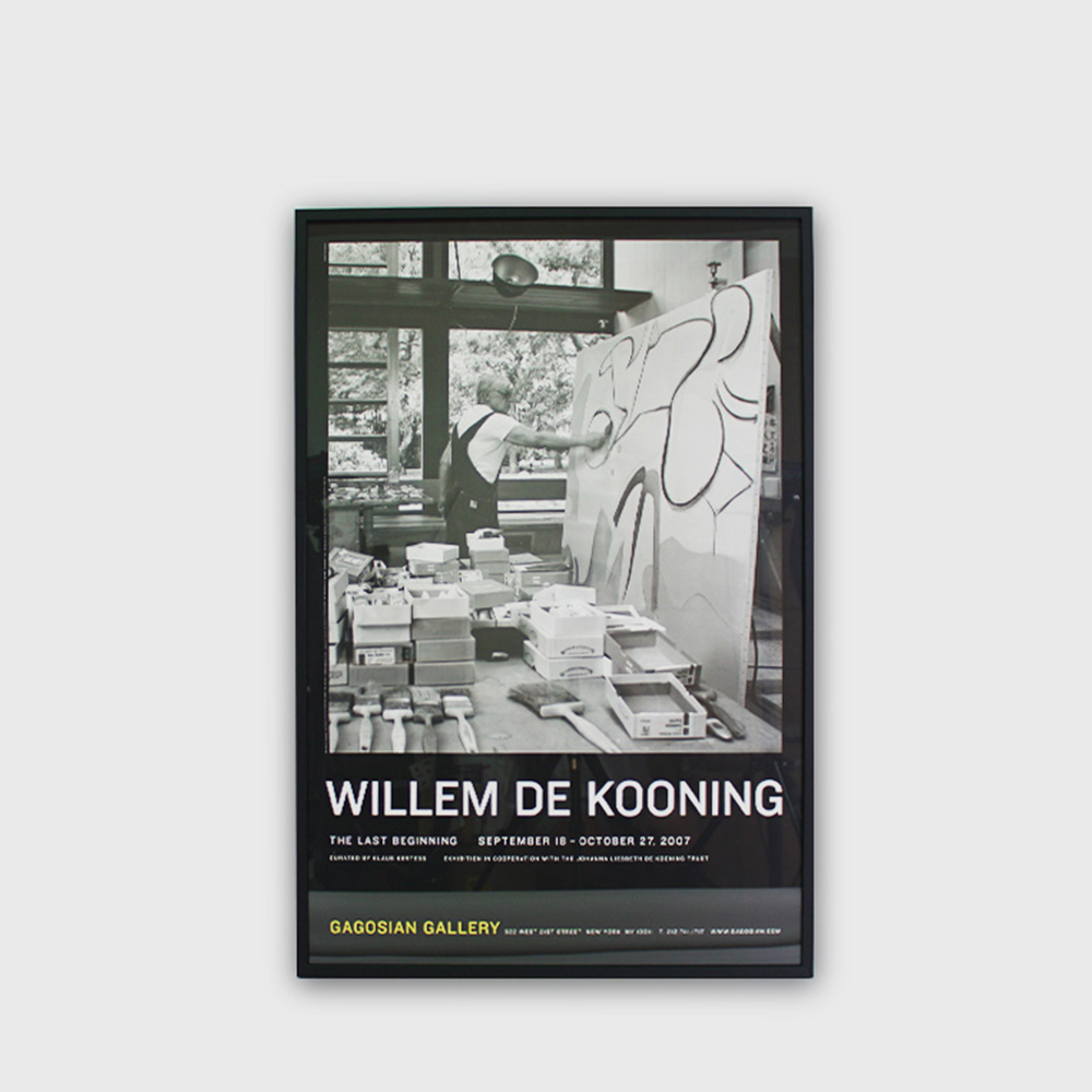 Willem De Kooning : &quot;LAST BEGINNING&quot; Original Art Exhibit Rare Poster 2007