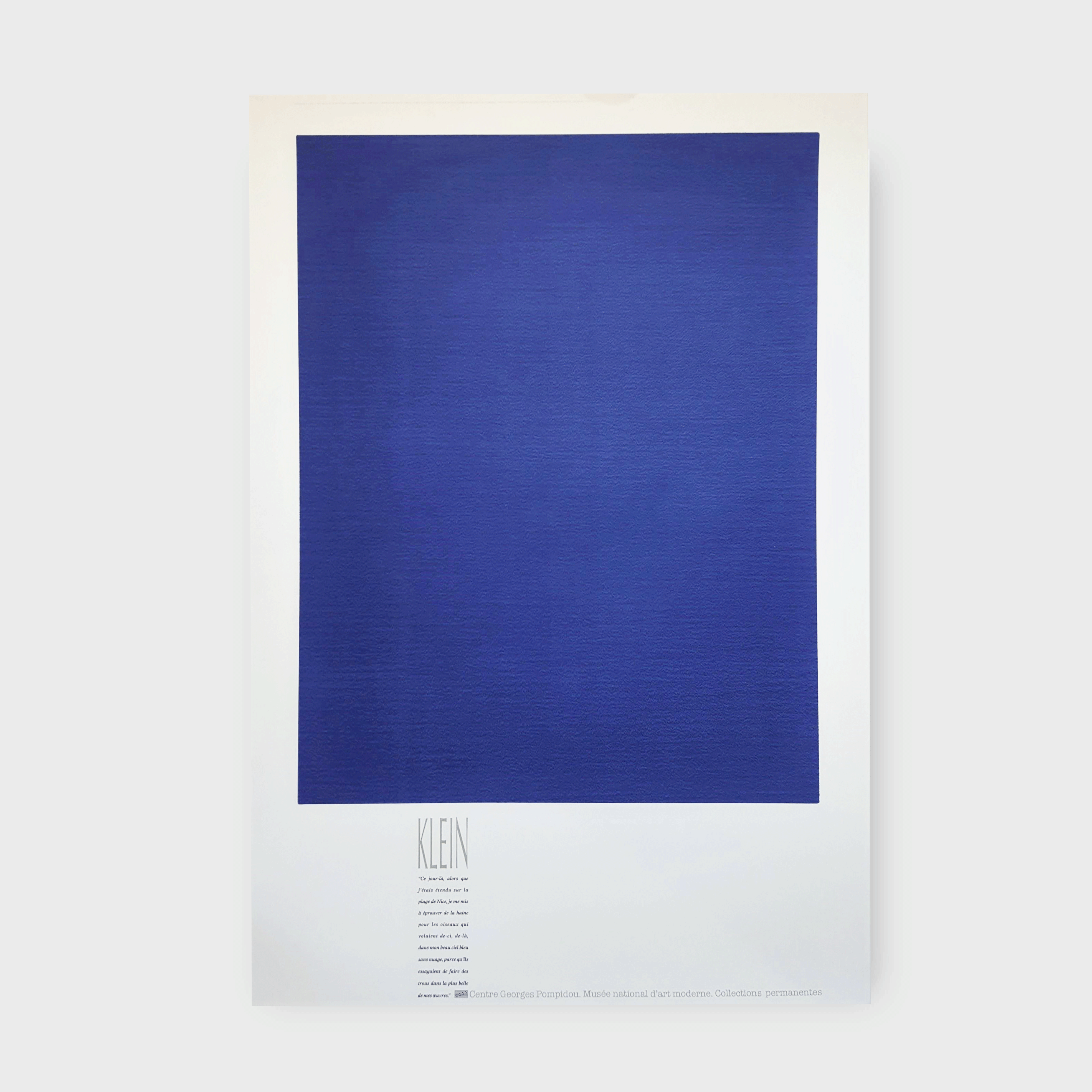 Yves Klein Monochrome Bleu (IKB 3)1989