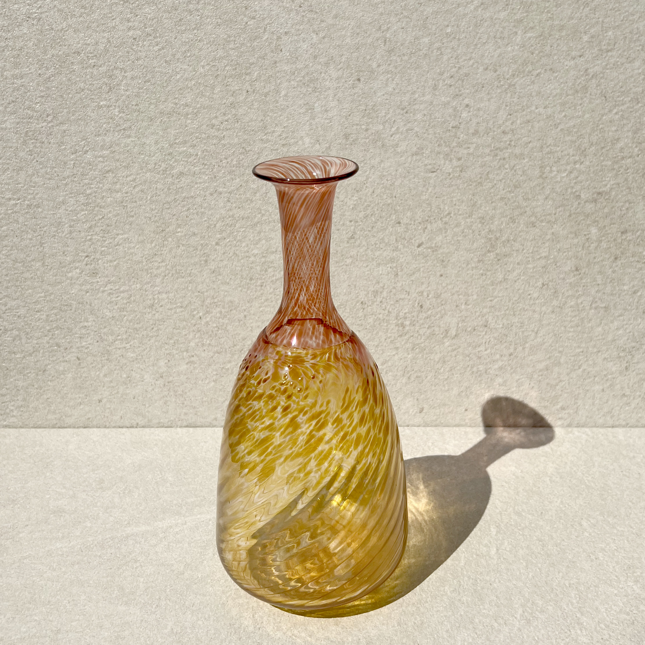 Denmark Swirl Art Glass Vase 1970s