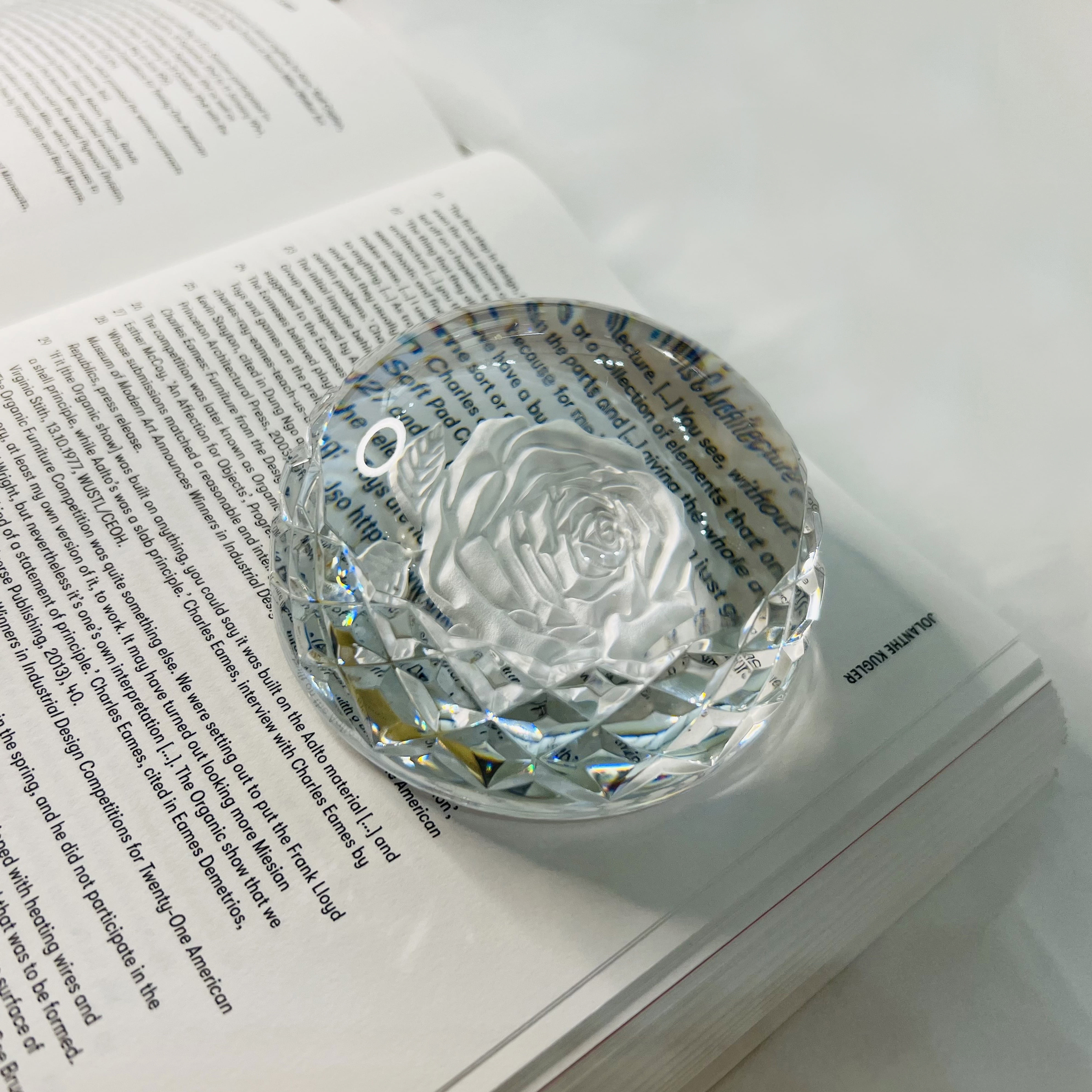 Rose Crystal Paperweights
