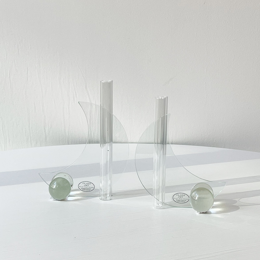 Belgie Moon Art Glass Vase&amp;Object 1980s