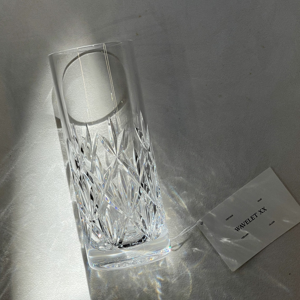 Tiffany&amp;Co.Crystal Cylinder Vase   - [Dead stock]