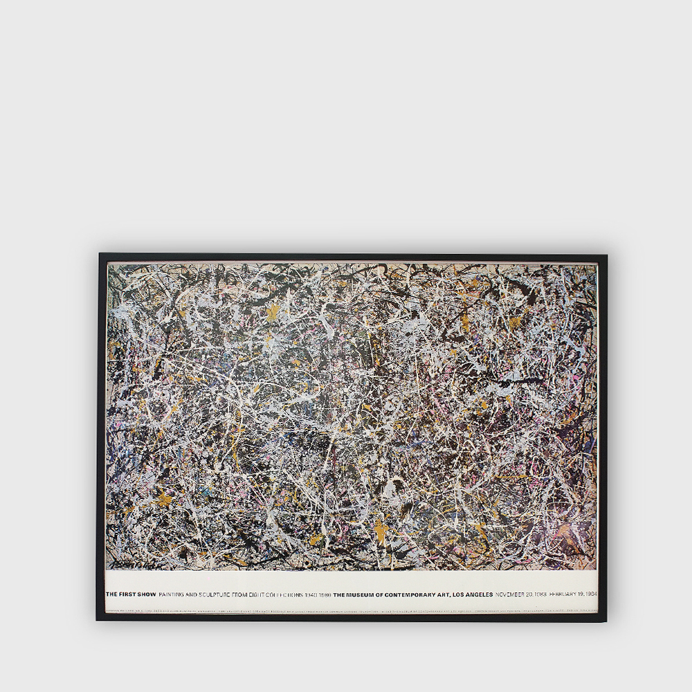Jackson Pollock : &quot;First Show&quot; The Museum of Contemporary Art, Los Angeles exhibition Poster 1984